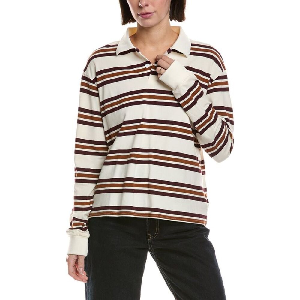 Serenette Womens  Knit Polo Shirt, White
